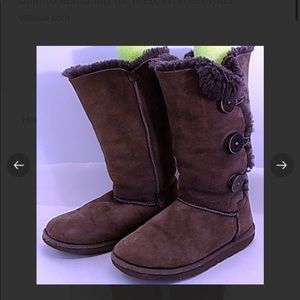Ugg Tall Bailey Brown Button Boots